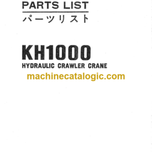 Hitachi KH1000 Hydraulic Crawler Crane Parts Catalog 0121 0122