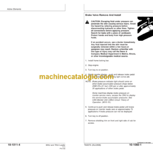 John Deere 644J and 724J Loader Repair Technical Manual