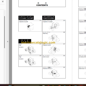 Hitachi ZW310 Wheel Loader Parts Catalog