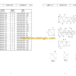 Hitachi Sumitomo SCX900-3 Bracing List