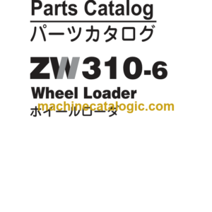 Hitachi ZW310-6 Wheel Loader Parts Catalog