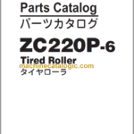 Hitachi ZC220P-6 Tired Roller Parts Catalog