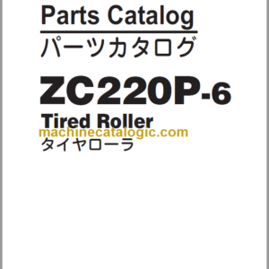 Hitachi ZC220P-6 Tired Roller Parts Catalog