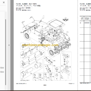 Hitachi ZC220P-6 Tired Roller Parts Catalog