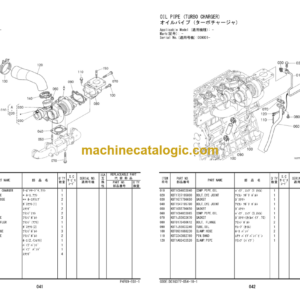 Hitachi ZW100-G Wheel Loader Engine Parts Catalog