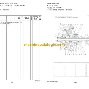 Hitachi ZW310-6 Wheel Loader Equipment Components Parts Catalog (PNFB50-E1-1)