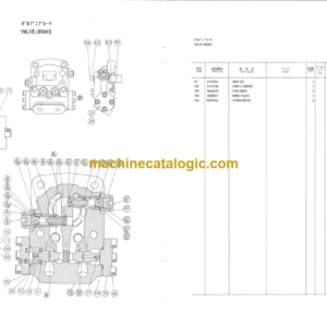 Hitachi KH100D Equipment Components Parts Catalog Serial No.1001-