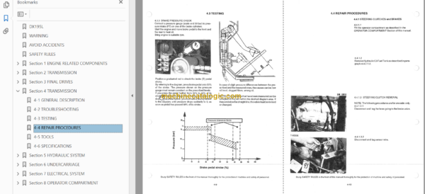 Hitachi DX195L Crawler Dozer Service manual