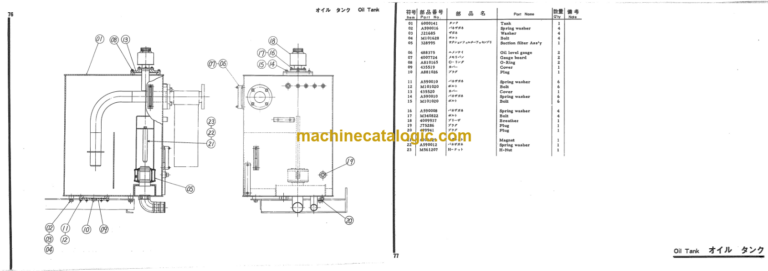 Hitachi KH180 Crawler Crane Parts List