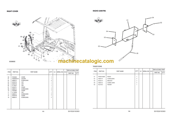 Hitachi ZAXIS 470H GI-SERIES Hydraulic Excavator Parts Catalog