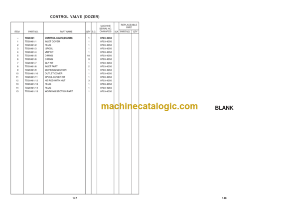 TATA Hitachi EX-70 Hydraulic Excavator (910100220227) Parts Catalog