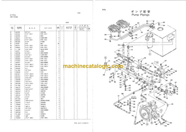 Hitachi KH180-2S Hydraulic Crawler Crane Parts Catalog