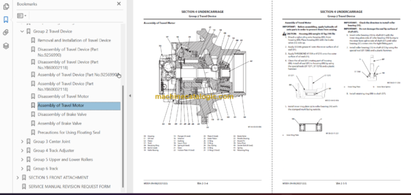 Hitachi ZX290LC-5B ZX290LCN-5B Technical and Workshop Manual