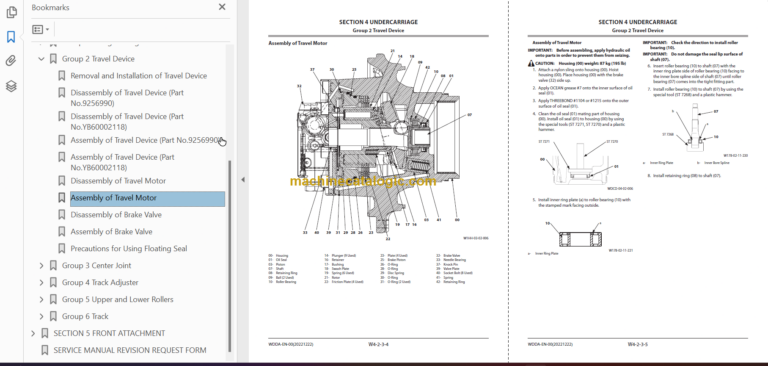 Hitachi ZX290LC-5B ZX290LCN-5B Technical and Workshop Manual