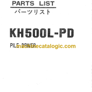 Hitachi KH500L-PD Pile Driver Parts Catalog