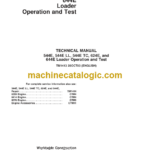 John Deere 544E 544E LL 544E TC 624E and 644E Loader Repair Technical Manual