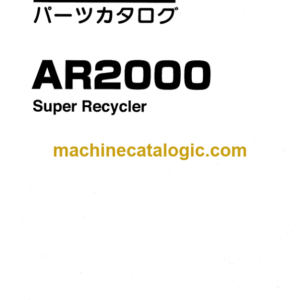 Hitachi AR2000 Super Recycler Parts Catalog