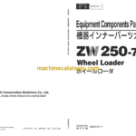 Hitachi ZW250-7 Wheel Loader Equipment Components Parts Catalog