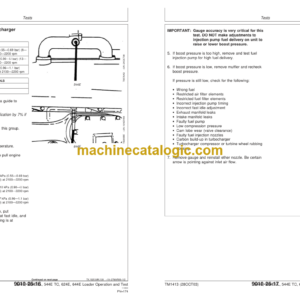 John Deere 544E 544E LL 544E TC 624E and 644E Loader Repair Technical Manual