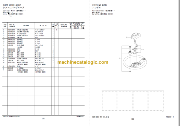 Hitachi ZW250-6 Wheel Loader (PNHFA0-1-2) Parts Catalog