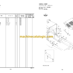 Hitachi ZW330-5B Wheel Loader (PNGB-1-1) Parts Catalog