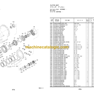 Hitachi ZW370-5B Wheel Loader Equipment Components Parts Catalog (PNHE-E1-1)