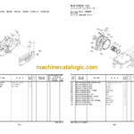Hitachi ZV550W 550WL 650W TMR55KDS TMR65KDS TMR75KDS TSR65KDS Walk-behind Roller Engine Parts Catalog