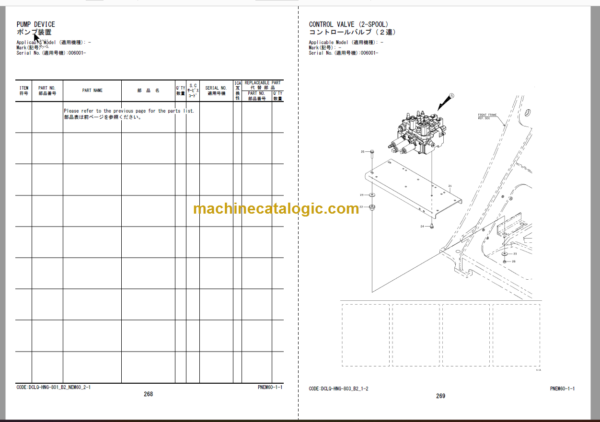 Hitachi ZW250-6 Wheel Loader (PNHFA0-1-2) Parts Catalog