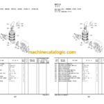 Hitachi ZV550W 550WL 650W TMR55KDS TMR65KDS TMR75KDS TSR65KDS Walk-behind Roller Engine Parts Catalog