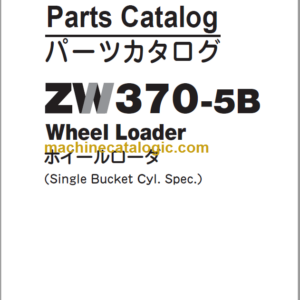 Hitachi ZW370-5B Wheel Loader (PNHFA0-1-2) Parts Catalog