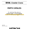 Hitachi KH180-3 Earth Drill Attachment Parts Catalog