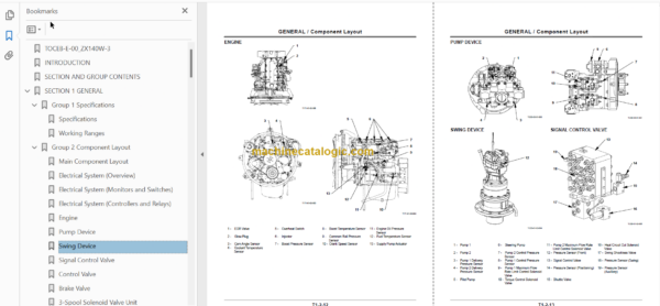 Hitachi ZX140W-3 Technical and Workshop Manual