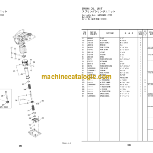 Hitachi ZV55R 55RLS 65R 65RLS 75R 75RLS 85R Vibratory Rammer Parts Catalog