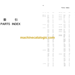 Hitachi KH180-3 Earth Drill Attachment Parts Catalog