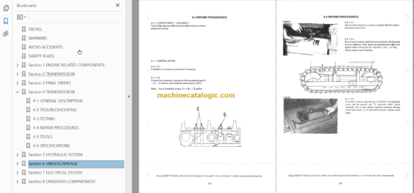 Hitachi DX195L Crawler Dozer Service manual