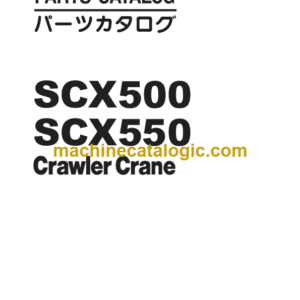 Hitachi Sumitomo SCX500 SCX550 Crawler Crane Parts Catalog