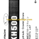 Hitachi KH500 Parts List