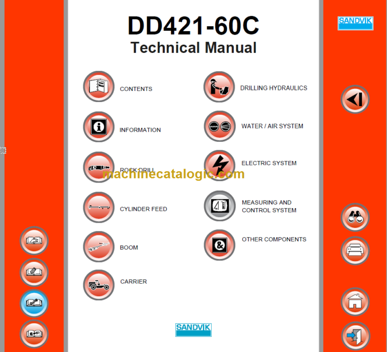 Sandvik DD421-60C Drill Rig Workshop Manual Serial No. 116D43797-1