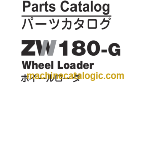 Hitachi ZX180-G Wheel Loader Parts Catalog