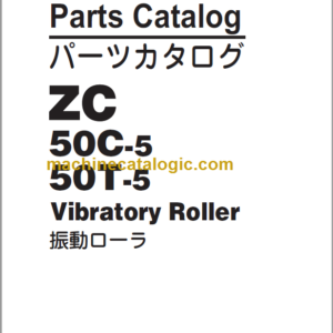 Hitachi ZC50C-5 ZC50T-5 Vibratory Roller Parts Catalog