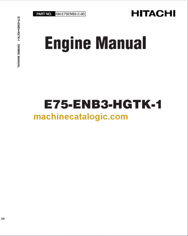 Hitachi E75-ENB3-HGTK-1 Engine Manual