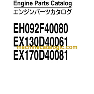 Hitachi EH092F40080 EX130D40061 EX170D40081 Engine Parts Catalog