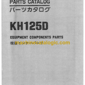 Hitachi KH125D Equipment Components Parts Catalog Serial No.0802-