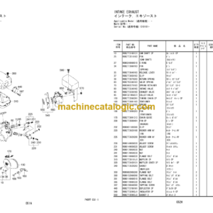 Hitachi EH092F40080 EX130D40061 EX170D40081 Engine Parts Catalog