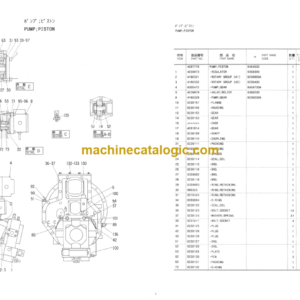 Hitachi KH125D Equipment Components Parts Catalog Serial No.0802-