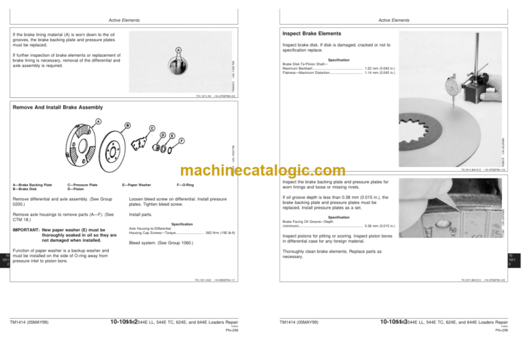 John Deere 544E 544E LL 544E TC 624E and 644E Loaders Repair Technical Manual