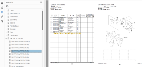 Hitachi ZW330-5B Wheel Loader (PNGB60-1-1) Parts Catalog