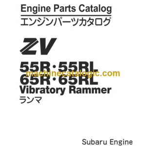 Hitachi ZV55R 55RL 65R 65RL Vibratory Roller Engine Parts Catalog