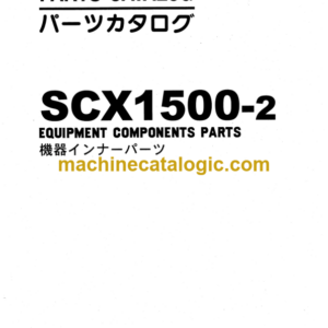 Hitachi Sumitomo SCX1500-2 Equipment Components Parts Catalog