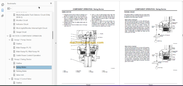 Hitachi ZV250PR-G Reversible Vibratory Plate Technicial and Workshop Manual